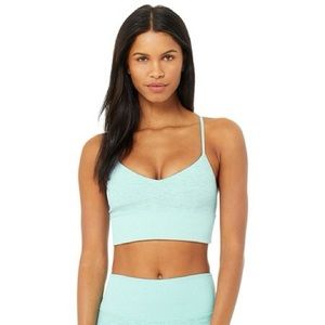 Alo Alosoft Lavish Bra in Blue Quartz Heather